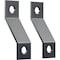 Ekena Millwork Premium Z-Brackets for Barn Door Track (set of 2), Dark Gray GB6001TZDG - alternate 4